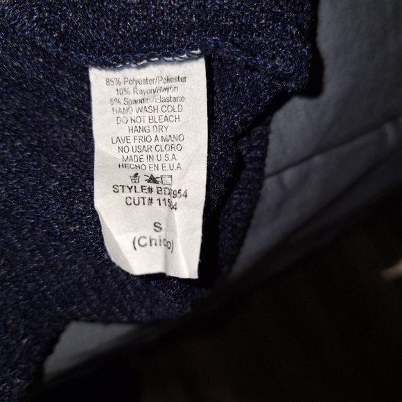 Navy Bodycon Sweater Dress - Picture 8 of 8